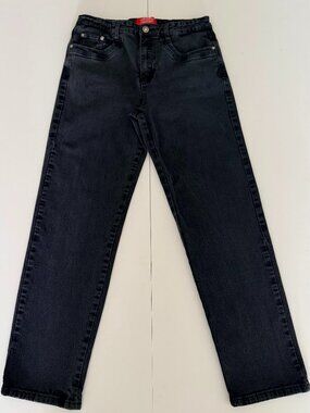 Jeanbay Womens Black Denim Jeans 10 Petite Stretch Casual Straight Leg Classic